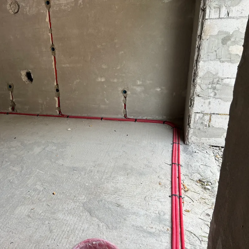 Razvod elektroinstalacija u prostoru u izgradnji